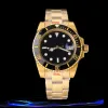 Reloj con esfera negra brillante Diseñador de moda Reloj para hombre Movimiento de alta calidad Reloj de pulsera Hombre Luminoso montre luxe Relojes de pulsera montres mouvement AAA Reloj de pulsera Dhgate