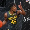 맞춤 NCAA Baylor 베어 농구 유니폼 Adam Flagler LJ Cryer Keyonte George Thamba Jalen Bridges Langston Love Dale Bonner Caleb Loh