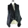 2020 Best Real Natural Fur Vest Women's Genuine Rabbit Fur Leather Jacket Overcoat Girl's Fur Vest