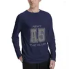 Herrpolos ämne A5 - The Lim Long Sleeve T -shirts överdimensionerade t -skjorta skjortor grafiska tees plus size tops mens stora och långa