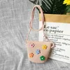 Handbags Summer Children's Woven Bag Lovely Girls Small Coin Purse Handbags Baby Kids Mini Shoulder Bags Princess Wallet