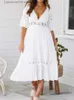 Vestidos sexy urbanos Moda Boho Lace Vestido largo maxi Mujeres sexy y2k Verano Damas Vestido de playa blanco Fiesta de noche Casual Robe Femme Vestidos Mujer T231023