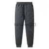 Pantaloni da uomo invernali in lana d'agnello caldi addensati pantaloni sportivi da uomo moda jogging pantaloni casual a prova di acqua uomo marca plus in pile pantaloni taglie forti J231023