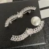 Spilla in argento placcato oro 18 carati Spille Gioielli da sposa Spille in ottone ramato Spille Coppie romantiche Accessori regalo Marchio europeo Moda Versatile