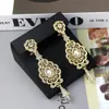 Wedding Jewelry Sets Sunspicems Algeria Morocco Bride Wedding Jewelry Sets Arabic Women Caftan Belt Waistband Drop Earring Bead Multilayer Necklace 231021