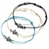 Anklets 2021 Fashion Summer Beach Turtle Shaped Charm Rope String för kvinnors ankelarmbandkvinna Sandaler på benkedjan Jewel Dhcji