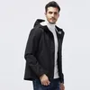 Outdoor-Jacken 2023 Herbst und Winter Herrenjacke Lässige Mode mit Kapuze Plus Size Outwear Mantel