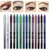 Oogschaduw 14 kleuren Waterdicht Niet bloeiend Eyelinerpotlood Langdurig Niet vervagen Dames Sexy Kleurrijke eyeliner Vloeibare pen Make-up Cosmetisch 231023