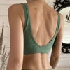 Bustiers & Corsets Women Seamless Sports Crop Top Sexy Bra Female Tube Tops Deep V Women's Underwear Bralette Sleeveless Camis Bandeau