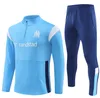 23 24 barn Men Milik Payet Jacket Marseilles 23 24 Fottball Veste Maillot de Foot Olympique OM Jacket Football Jogging Kit