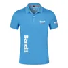 Polo da uomo Benelli TRK 502X Stampa Polo estiva Casual Maniche corte Tinta unita Maglietta Uomo Top classico T-shirt personalizzata da esterno