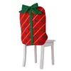 Christmas Decorations Stretch Chair Cover 2023 For Family Banquet Party Seat Slipcover Home 47x65cm Stretchable