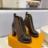 Designer Boots Paris Luksusowa marka But oryginalne skórzane bootki kostki Krótkie trampki butów Trenery Sandały pancerne do 1978 W423 04