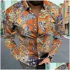 Camicie casual da uomo Camicia estiva da uomo hawaiana confortevole 2023 Drop Delivery Abbigliamento Abbigliamento Dh7Kb