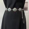 Cintos Delicado Mulher Prom Vestido Cinto Alívio Turquesa Fivela Cintura Para Meninas