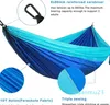 Obozowe meble Camping Hammock Pojedyncze podwójne przenośne Ultralight Nylon Parachute Hamaks z wiszącymi paskami