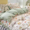 Set di biancheria da letto Set di fiori in cotone 100 Copripiumino 2 pezzi Federe Bambini Adulti Doppia TwinXL Singola Queen King Biancheria da letto full size C1 231020