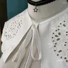 Strikjes Nieuwigheid Grote Revers Nep Kragen Voor Vrouwen Blouse Tops Jurk Schouder Wraps Sjaal Vrouwelijke Lente Herfst Valse Kraag Vest sjaal