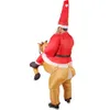 Cosplay Christmas Costume Women Designer Cosplay Costume Funny Parent-child Costume Props Elk Reindeer Riding Deer Santa Inflatable Clothing Adult