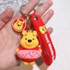 Dekompressionsleksak Bear Keychain Lovers Action Figur PVC Cartoon Bag Doll Pendant Toys Gift