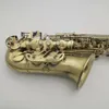 Saxophone Alto à double nervure, rétro classique Mark VI, structure originale améliorée, cuivre antique givré, artisanat professionnel 00