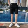 Mäns shorts 2023 Varumärkekläder British Syle Summer Leisure for Men Business Shorts/Man Slim Fit Pure Color Suit Plus Size 29-36
