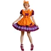 Costume d'Halloween pour femme - Costume de cosplay de créateur - Halloween - Costume de femme de chambre - Cloche orange - Costume de femme de chambre - Costume de performance en direct - Halloween