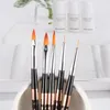 Nail Art Kits French Stripe Liner Brush Set Drawing Painting Flower For Watercolor Oil Soft Brushes Manicure Tools
