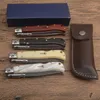 Das 9-Zoll-Pate-Stiletto-Mafia-Horizontal-Klappmesser, klassische Taschenmesser, Single-Action-EDC-Werkzeuge