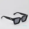 lunettes de soleil de luxe pour hommes femmes hommes style cool mode classique plaque épaisse noir blanc cadre carré lunettes homme lunettes de soleil designer avec boîte d'origine