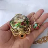 병 빈티지 북경 중국 Cloisonne Snuff Bottle Dragon 크리스마스 선물 형광성 폐상