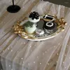 テーブルクロスホワイトブラック糸結婚披露宴装飾TUTUスカートホームパーティーデザートパールテーブルクロス