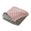 Одеяла, мягкое детское одеяло Minky, норковое двухслойное постельное белье в горошек, падение