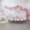 Decorazione per feste 4 rotoli Kit di strisce decorative per arco di palloncini Nastro per ghirlande Adesivo per punti di colla Matrimonio Compleanno Baby Shower Decor