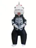 Fiesta de Halloween disfraz divertido inflable esqueleto unicornio aire soplado trajes de Cosplay para hombres adultos