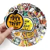 50 pcs halloween doodles creative helmet decorated PVC personality waterproof diy pencil case stickers