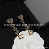 Charm designer New Y-shaped Earrings, Feminine Style Tassel Letter Ear Clip, Love Full Diamond Earrings, Brass y 3EXR