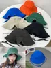 Berets Retro Lotus Brim Dark Green Washed Cotton Bucket Hat With Strip Men Korea Denim Canvas Sunshade Sun Fisherman For Women