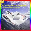 Aircraft Modle Yf 350 Remote Control Rc Glider Outdoor Seaplane Fixed Wing 2.4g Plane Fighter Model Water Land Flying Toy 231021