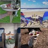 Kampmeubilair Opklapbaar bureau Picknickbenodigdheden Opvouwbare tafel Gemak Compact formaat Patio Tuinrek Glazen houder Campinggereedschap