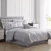 Bedding sets 7 Piece Quilted Jacquard Comforter Set Silver Full Queen bed sheet bedding set Home Textile 231023