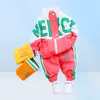 Moda wiosna jesień dziewczynki ubrania chłopcy Casual Letter Meriet Pants 2pcs/Set Toddler Cotton Costume Kids Tracksuits 2102259500036