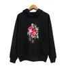 Designer Pa T Shirt of Luxury Brand Palmsrose broderi Tryck hösten och vintern G Bomull Casual Black Long Sleeve Hooded Sweater Jacket Herrkläder för män