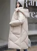 Women's Down Parkas Cotton Coat Women Good Clothing Low Price On Sale 2023 Autumn Winter Fashion Long Thick Warmth Loose Hooded Jacket 231023
