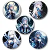 Brooches Jingliu Badges Pins Anime Honkai Star Rail Women Brooch Fashion Charms Creative Cosplay Figure For Bag Accessorie Gifts