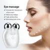 Masajeador facial EMS Dispositivo de estiramiento facial con microcorriente Masajeador con rodillo 3D Antiarrugas Apriete el aparato de belleza para el rejuvenecimiento de la piel con bolsa 231023