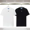 T-shirt en coton d'été hommes femmes t-shirts P ra designer t-shirt étiquette en métal t-shirt à manches courtes t-shirt à col rond pull pour hommes polo mode t-shirt s-7xl