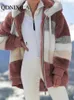 Womens päls faux vinterrock för kvinnor överdimensionerad lång nallebjörn varm förtjockande fleece rockar jacka ärm topp 231023