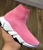 Sock Shoe Speed ​​Trainer Breattable Sneakers Kids Girls Boot Race Runners Black Childrens Män och Wome8542364