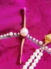 Damenblusen, Herbst-Chinesischer Stil, O-Ausschnitt, Jacquard-Perlenhemd, Einknopf-Kontrastfarbe, Bündchen, modisches Rosenrot-Top, S-XXL